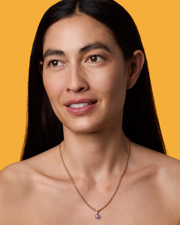 Irene Neuwirth Pavé Petite Tropical Flower Charm 18k Gold