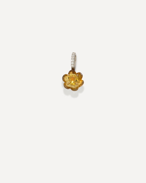 irene neuwirth Pavé Petite Tropical Flower Charm 18k Gold