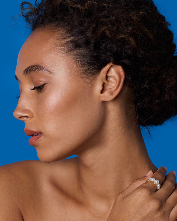 Irene Neuwirth Pearl Blossom Mixed Five Stone Ring 18k Yellow Gold