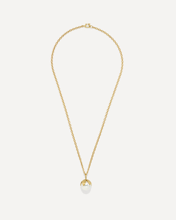 Irene Neuwirth Pearl Blossom Necklace 18k Yellow Gold