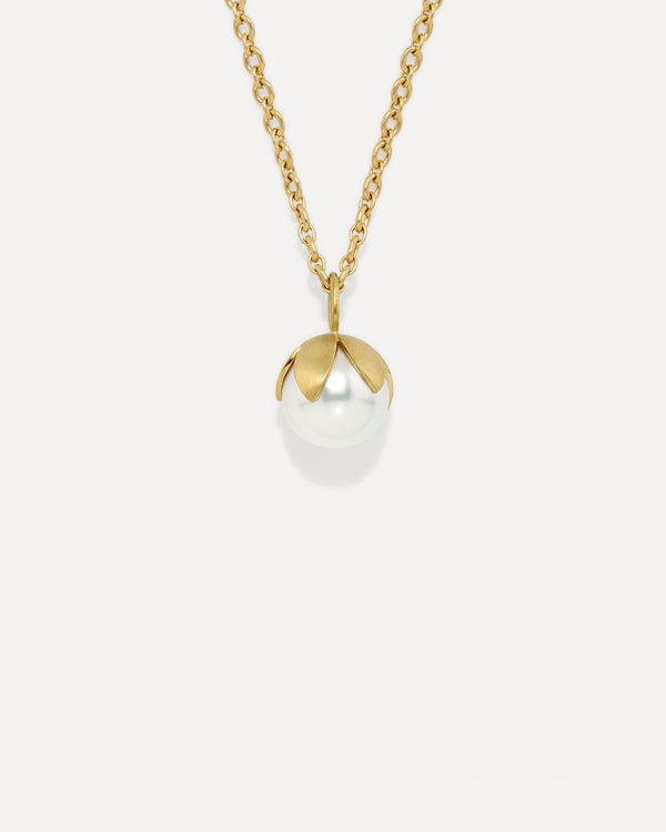 irene neuwirth Pearl Blossom Necklace 18k Yellow Gold