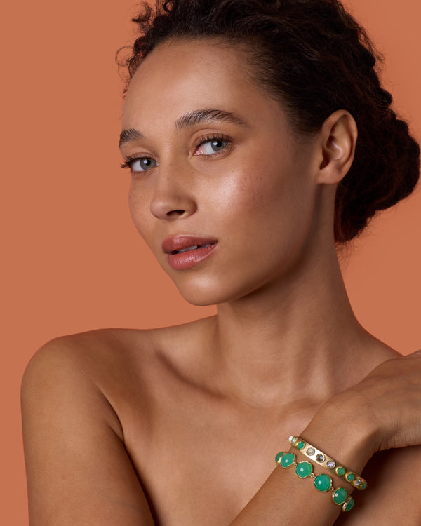 Irene Neuwirth Petite Classic Mixed Cuff 18k Yellow Gold