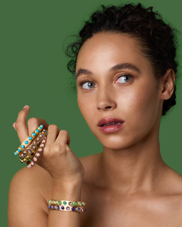 Irene Neuwirth Petite Classic Mixed Cuff 18k Yellow Gold