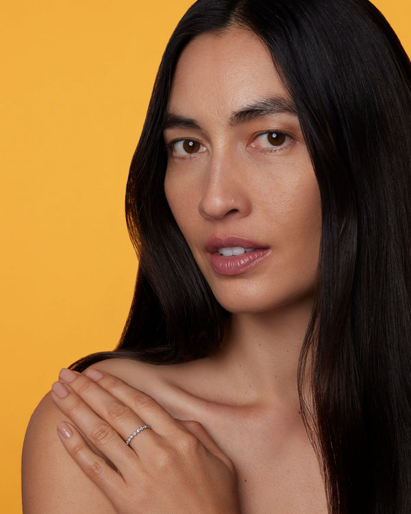 Irene Neuwirth Petite Diamond Eternity Band Bezel Ring 18K White Gold