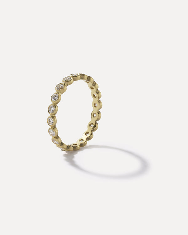 Irene Neuwirth Petite Diamond Eternity Band Bezel Ring 18K White Gold