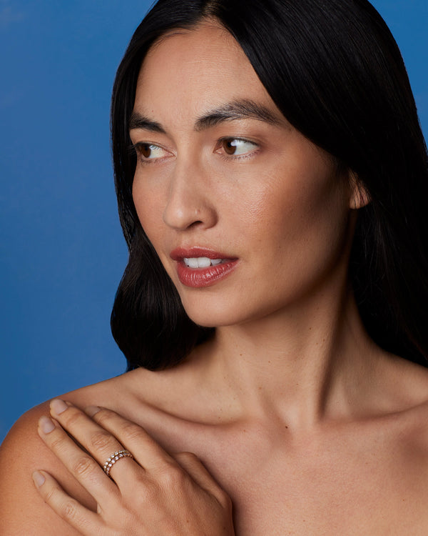 Irene Neuwirth Petite Diamond Eternity Band Bezel Ring 18K White Gold