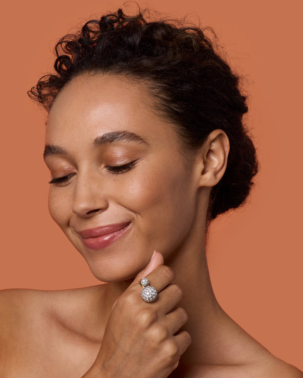 Irene Neuwirth Petite Diamond Gumball Ring 18K Gold