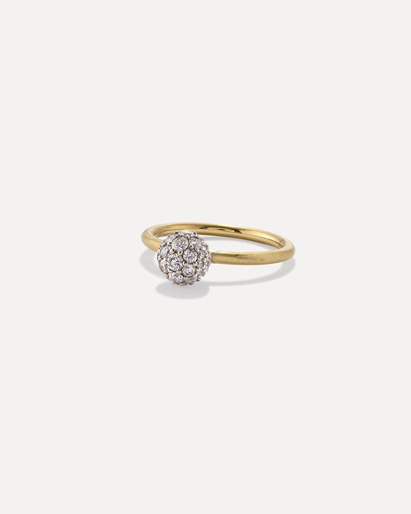 irene neuwirth Petite Diamond Gumball Ring 18K Gold