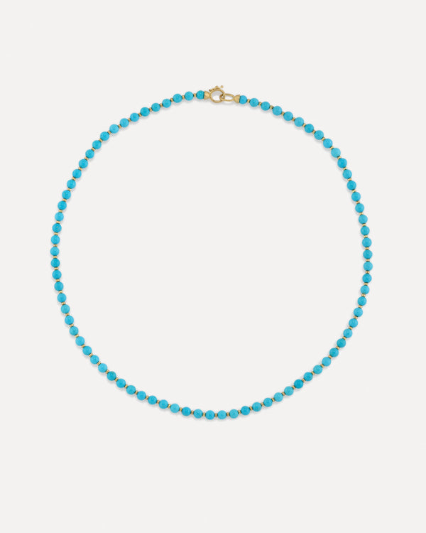 irene neuwirth Petite Gumball Gold Beaded Candy Necklace 18k Yellow Gold