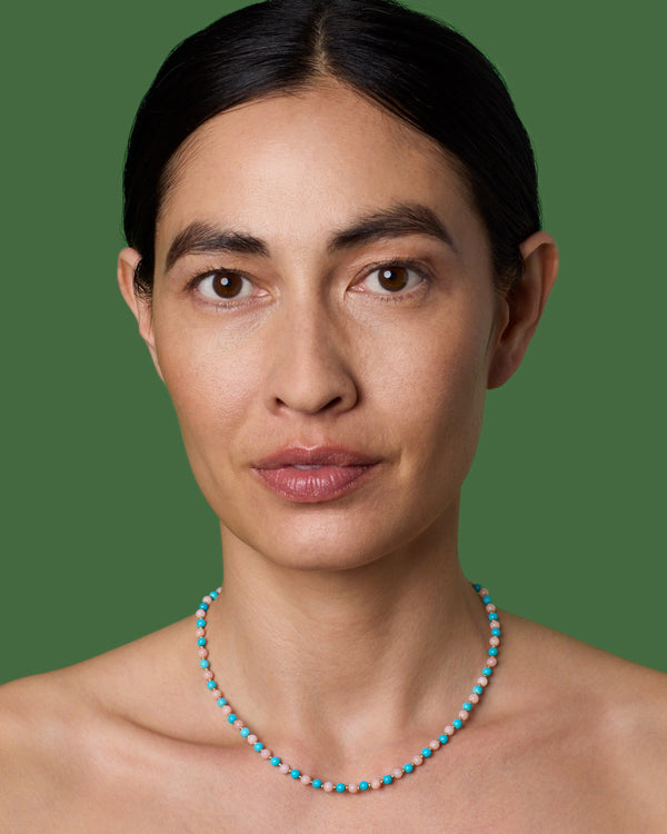 Irene Neuwirth Petite Gumball Gold Beaded Mixed Necklace 18k Yellow Gold