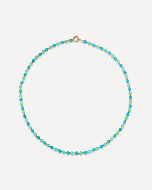 Irene Neuwirth Petite Gumball Gold Beaded Mixed Necklace 18k Yellow Gold