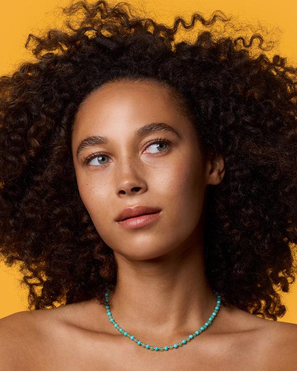 Irene Neuwirth Petite Gumball Gold Beaded Mixed Necklace 18k Yellow Gold