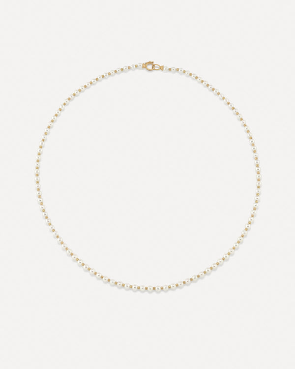 Irene Neuwirth Petite Gumball Gold Beaded Necklace 18K Yellow Gold