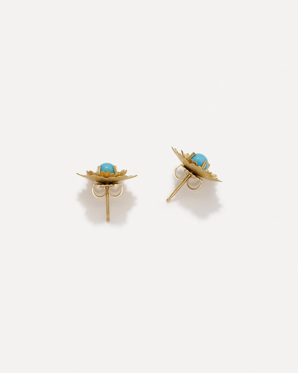 Irene Neuwirth Petite Super Bloom Flower Studs 18k Yellow Gold