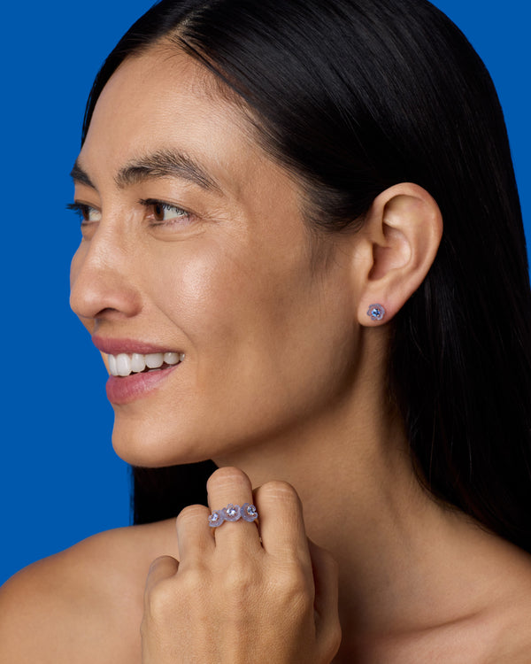 Irene Neuwirth Petite Tropical Flower Ring 18k Yellow Gold