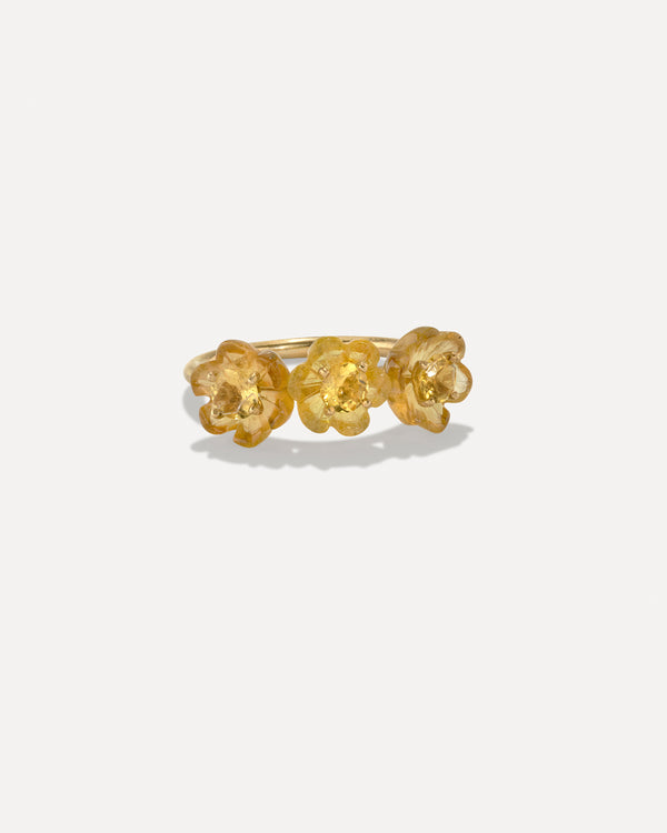 irene neuwirth Petite Tropical Flower Ring 18k Yellow Gold