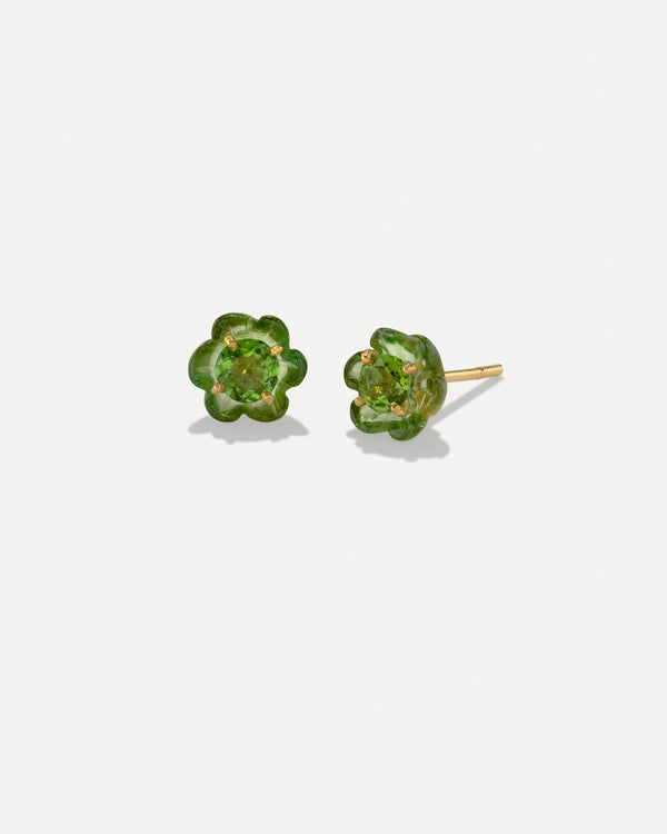 irene neuwirth Petite Tropical Flower Studs 18k Yellow Gold