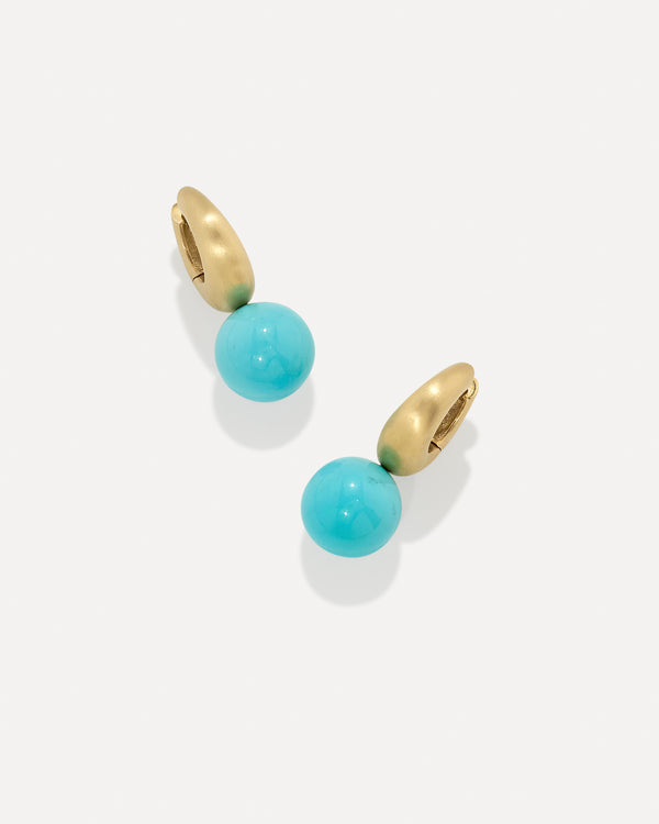 irene neuwirth Puffed Gold Gumball Huggies 18K Yellow Gold