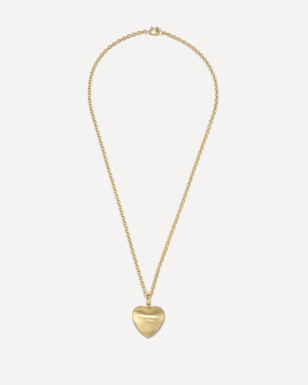 Irene Neuwirth Puffed Gold Love Necklace 18k Yellow Gold