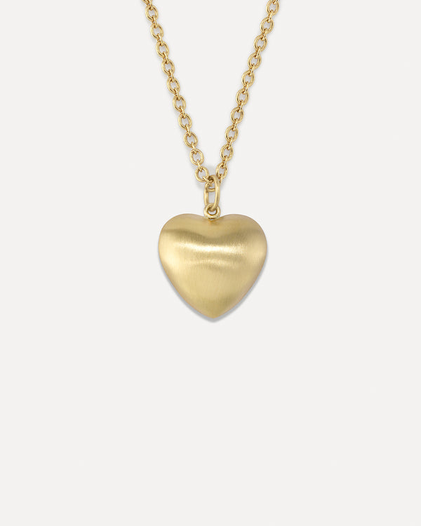 irene neuwirth Puffed Gold Love Necklace 18k yellow gold