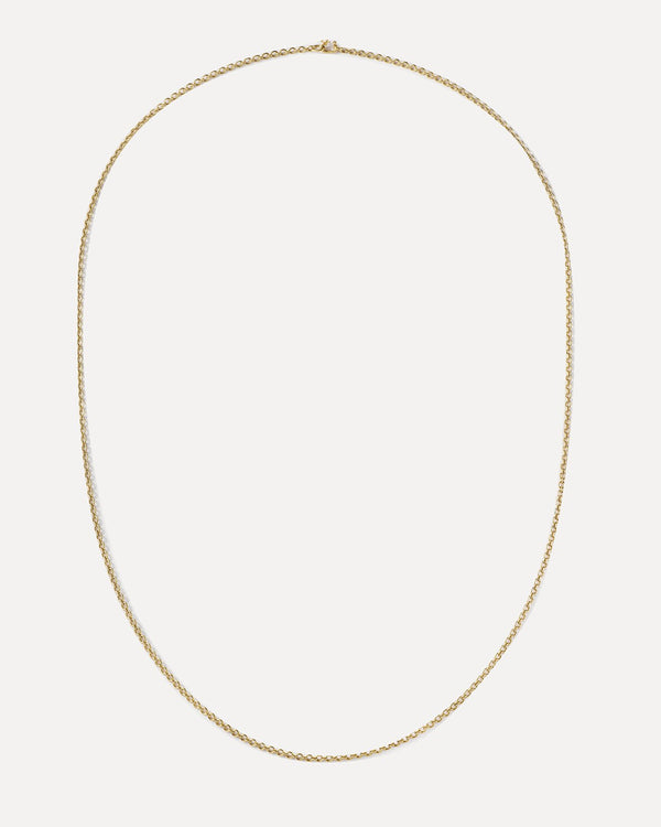 Irene Neuwirth Signature Oval Link Chain Long Necklace 18K Rose Gold