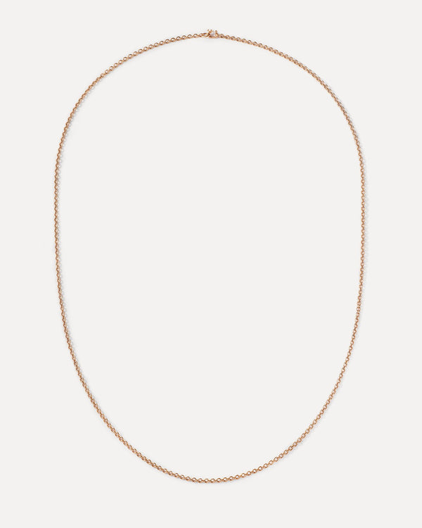 irene neuwirth Signature Oval Link Chain Long Necklace 18K Rose Gold
