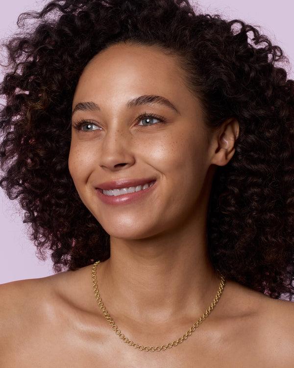 Irene Neuwirth Small Circle Chain Necklace 18K Yellow Gold