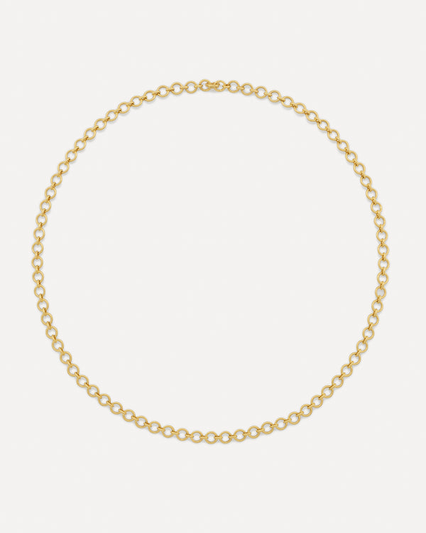 irene neuwirth Small Circle Chain Necklace 18K Yellow Gold