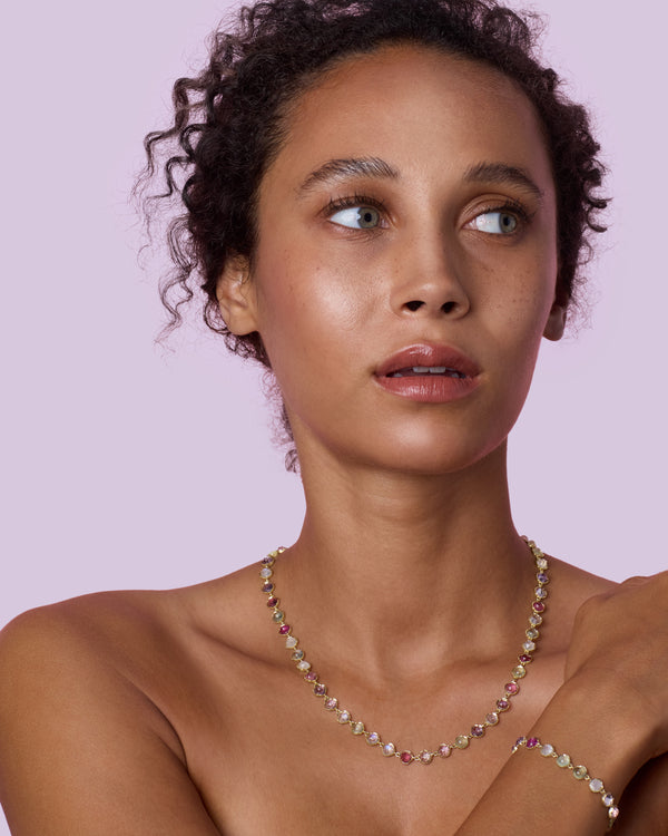 Irene Neuwirth Small Classic Link Mixed Bracelet 18k Yellow Gold