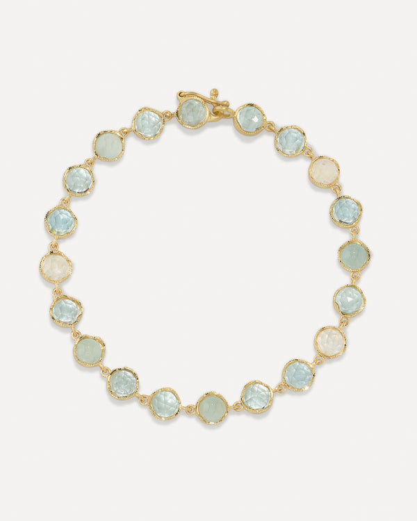 Irene Neuwirth Small Classic Link Mixed Bracelet 18k Yellow Gold