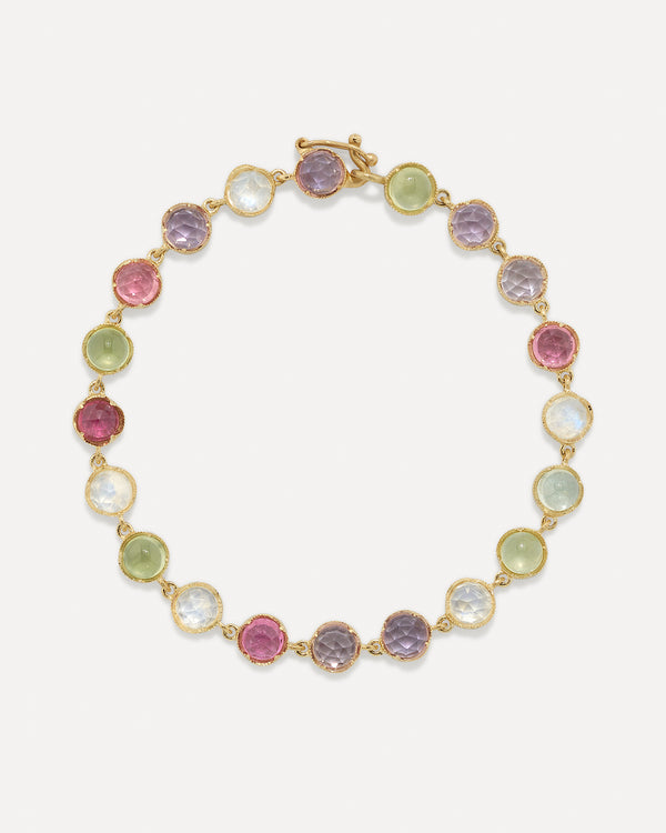 irene neuwirth Small Classic Link Mixed Bracelet 18k Yellow Gold