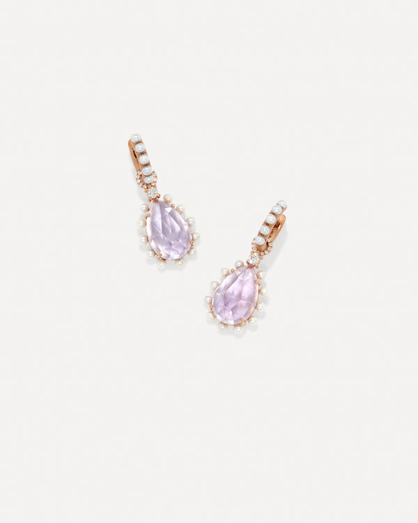 Irene Neuwirth Small Classic Studded Halo Mixed Jeweled Huggies 18k Yellow Gold