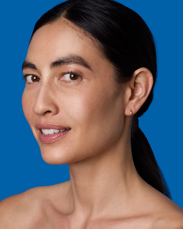 Irene Neuwirth Small Gold Classic Huggies 18k Rose Gold