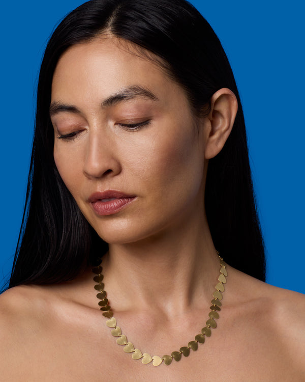 Irene Neuwirth Small Gold Classic Love Link Necklace 18k YELLOW GOLD