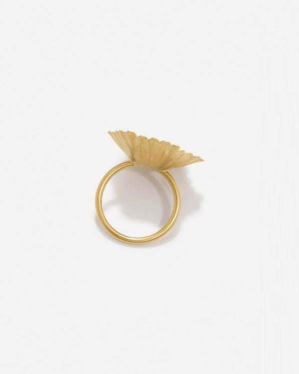 Irene Neuwirth Small Golden Blossom Super Bloom Ring 18K Yellow Gold