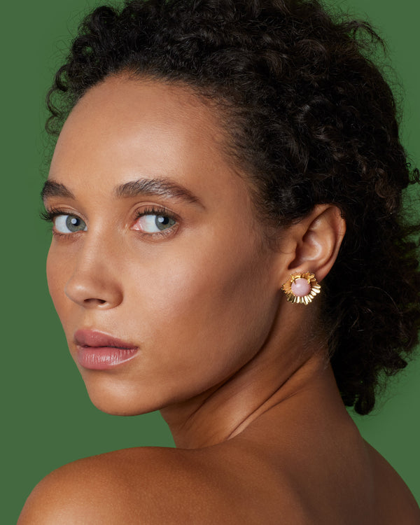 Irene Neuwirth Small Golden Blossom Super Bloom Studs 18K Yellow Gold