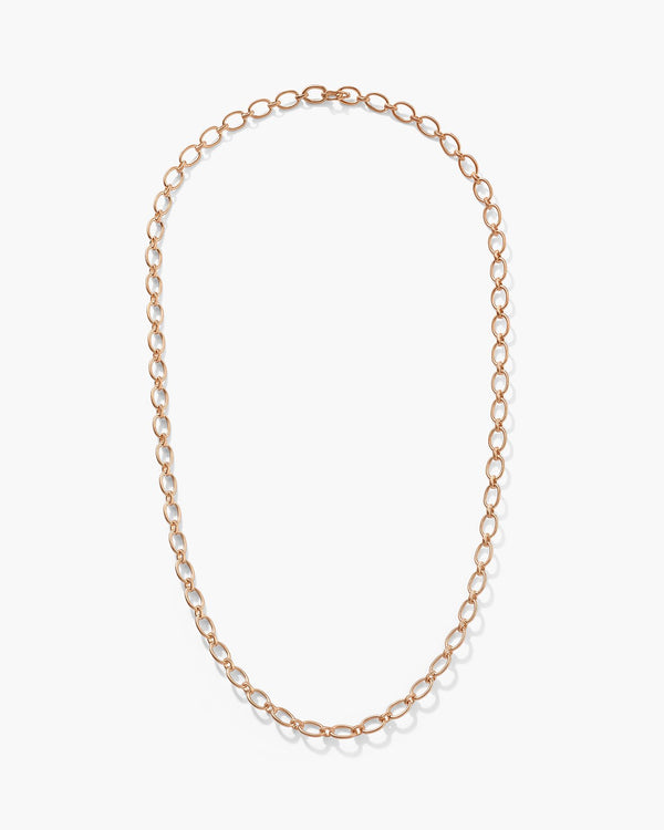 Irene Neuwirth Small Oval Link Chain Necklace 18K Yellow Gold