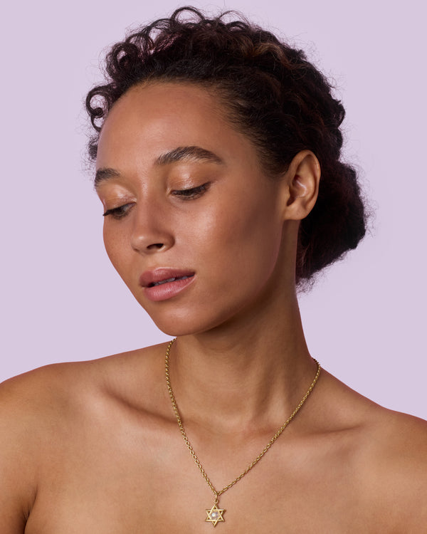 Irene Neuwirth Star Of David Pendant Necklace 18k Yellow Gold