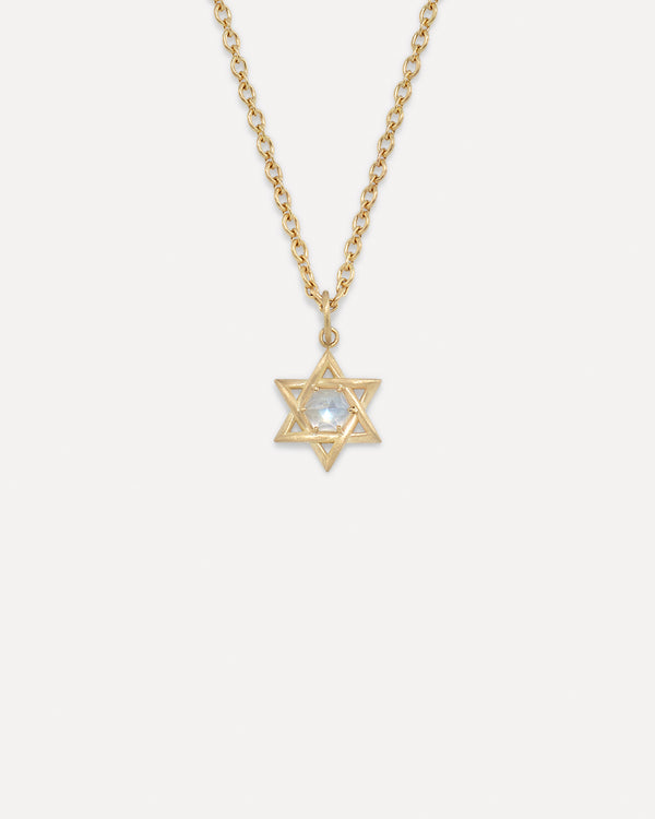 irene neuwirth Star of David Pendant Necklace 18k Yellow Gold