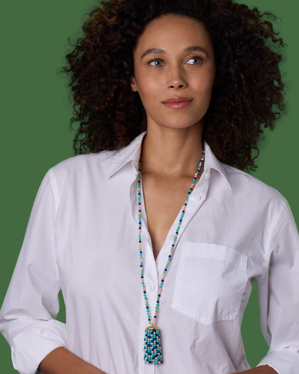 Irene Neuwirth Tassel Long Necklace 18k Yellow Gold