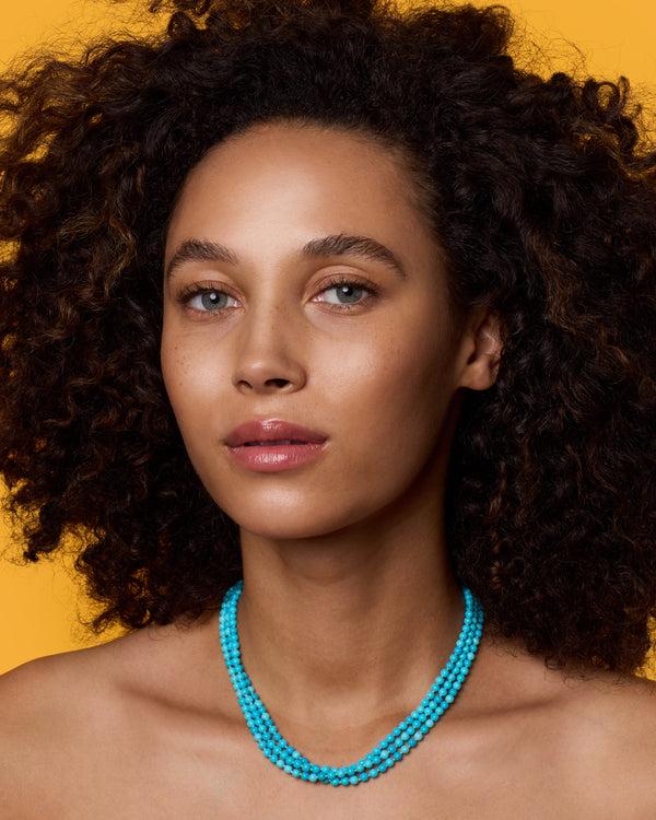 Irene Neuwirth Three Strand Gumball Candy Necklace 18k Yellow Gold