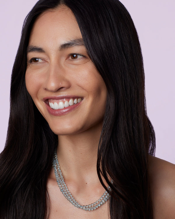 Irene Neuwirth Triple Strand Gumball Beaded Necklace 18K Yellow Gold