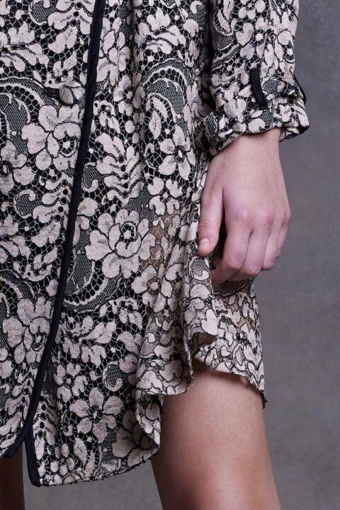 Irfé IRFE Beige Trench Summer Lace Coat