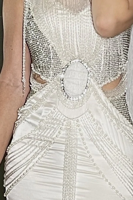 Irfé IRFE Gatsby Style Embroidered Gown