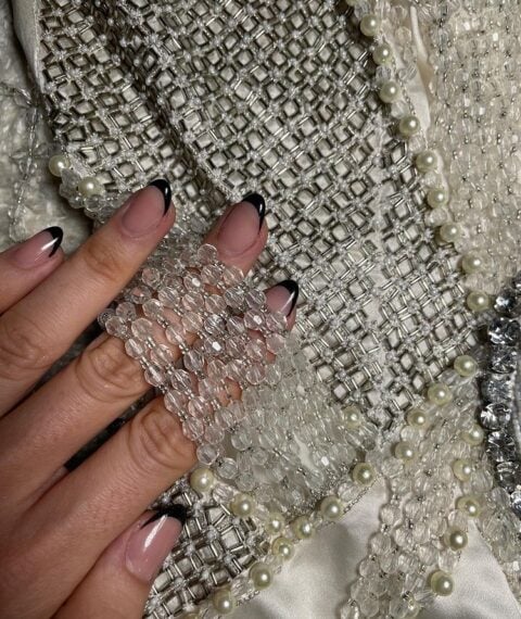 Irfé IRFE Gatsby Style Embroidered Gown