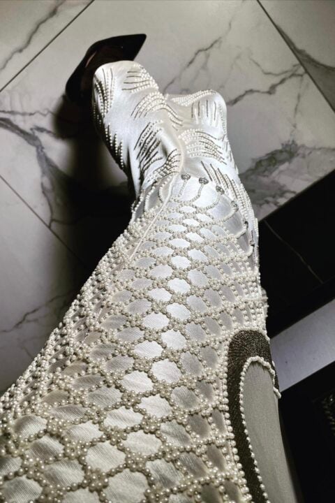 Irfé IRFE Heritage Embroidered Gown