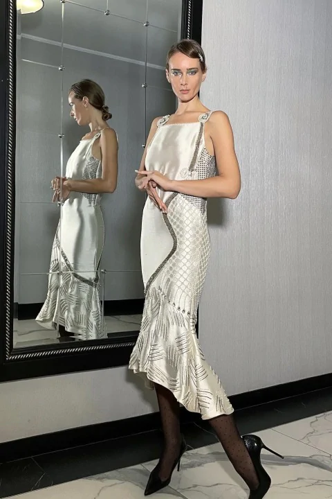 irfé IRFE Heritage Embroidered Gown