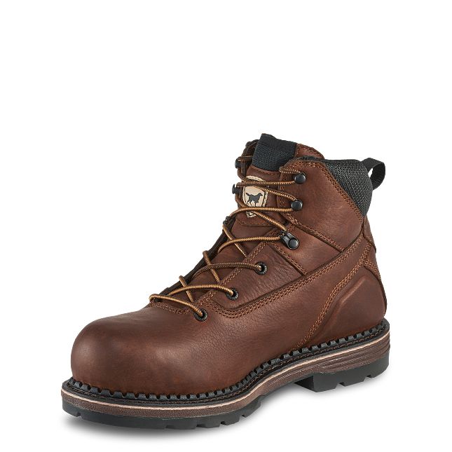 Irish Setter Edgerton Men's 6-inch Waterproof Leather Soft Toe Boot
