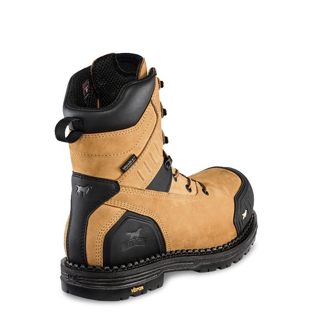 irish setter Edgerton XD Men's 8-inch Waterproof Leather and Insulated Puncture Resistant Safety Toe Boot