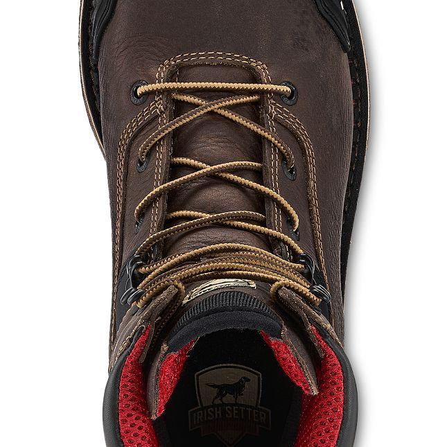 Irish Setter Edgerton XD Men's 8-inch Waterproof Leather Puncture Resistant Safety Toe Boot